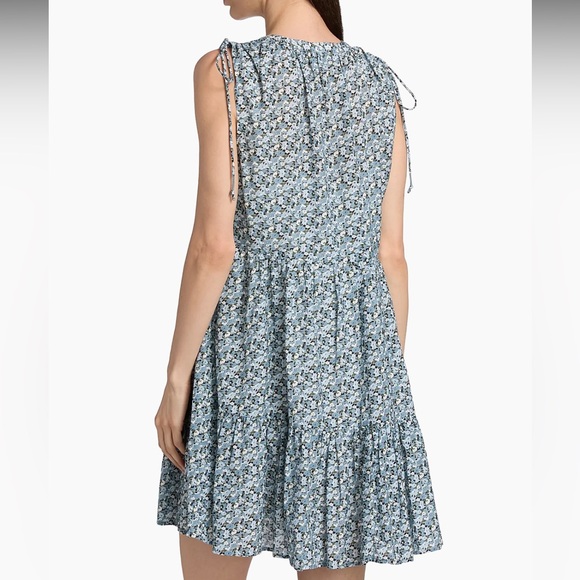 Veronica Beard Yulianna Floral Cotton-Blend Minidress - Picture 3 of 10